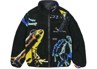 Palace Frogger Reversible Fleece Jacket Black