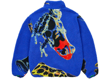 Palace Frogger Reversible Fleece Jacket Blue