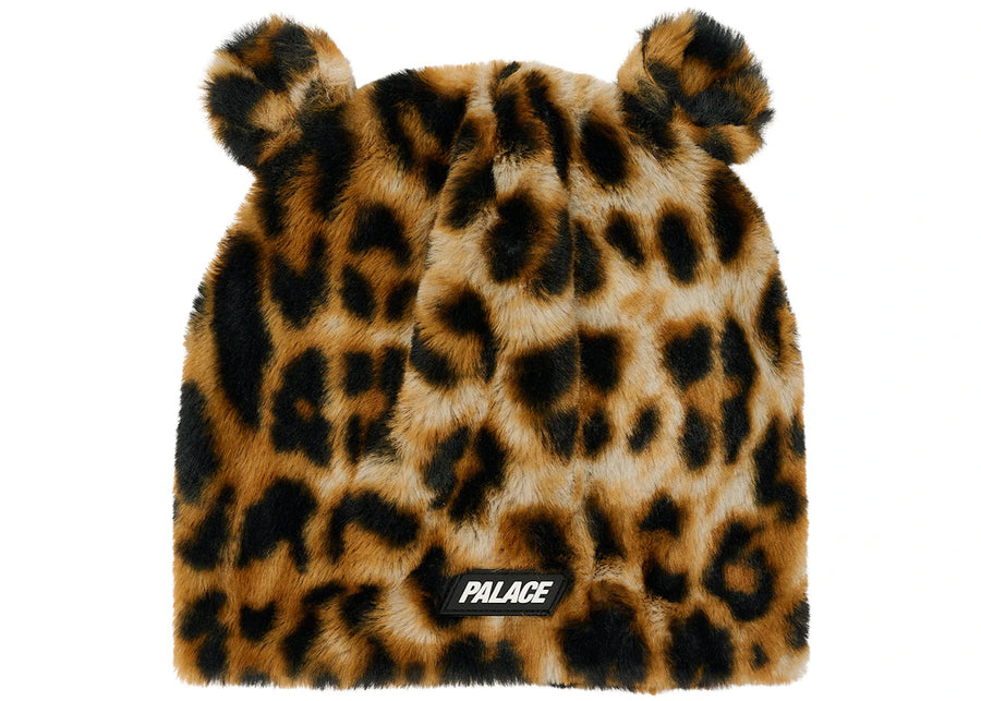 Palace Furry Ears No Cuff Beanie Leopard