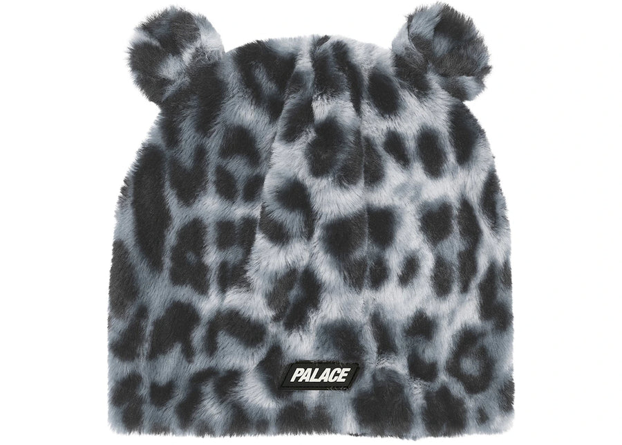 Bonnet sans revers Palace Furry Ears Léopard des neiges