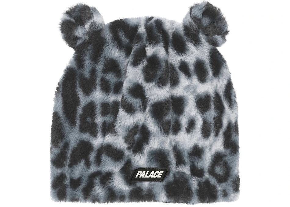 Palace Furry Ears Nein Cuff Beanie Snow Leopard