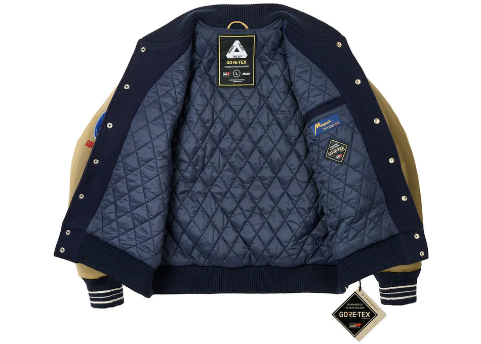Palace GORE-TEX Going Further Varsity Jacket Navy