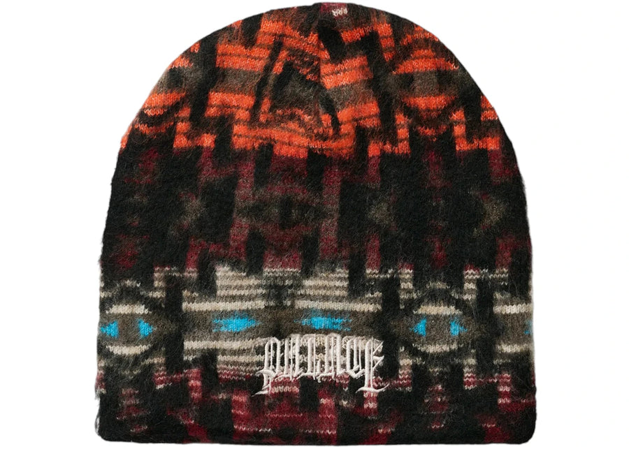Palace Olde English Furry No Cuff Beanie Navajo Brown