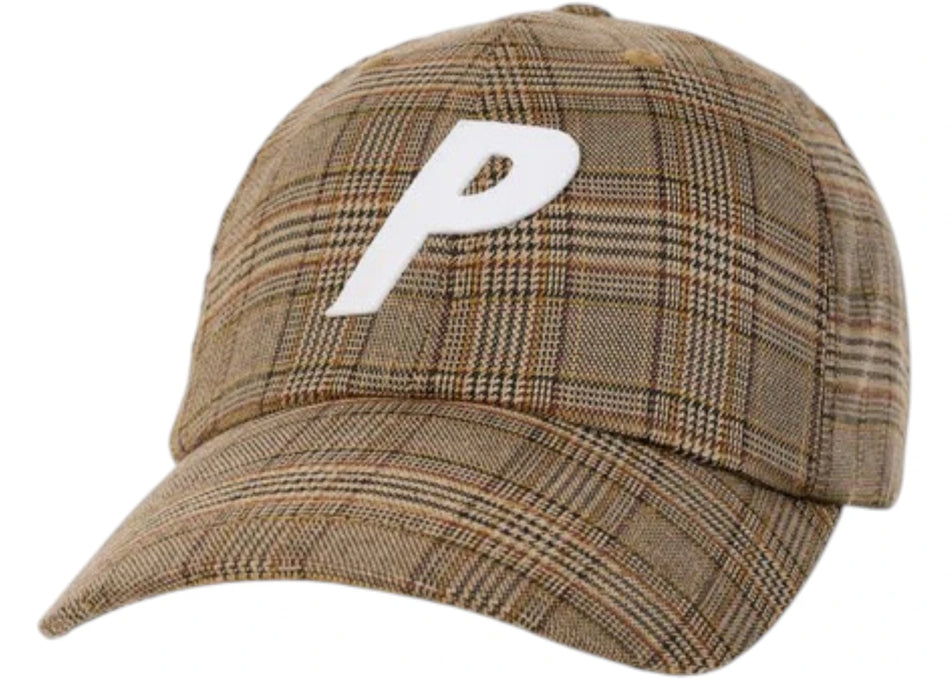 Palace P 6-Panel (FW25) Houndstooth Brown