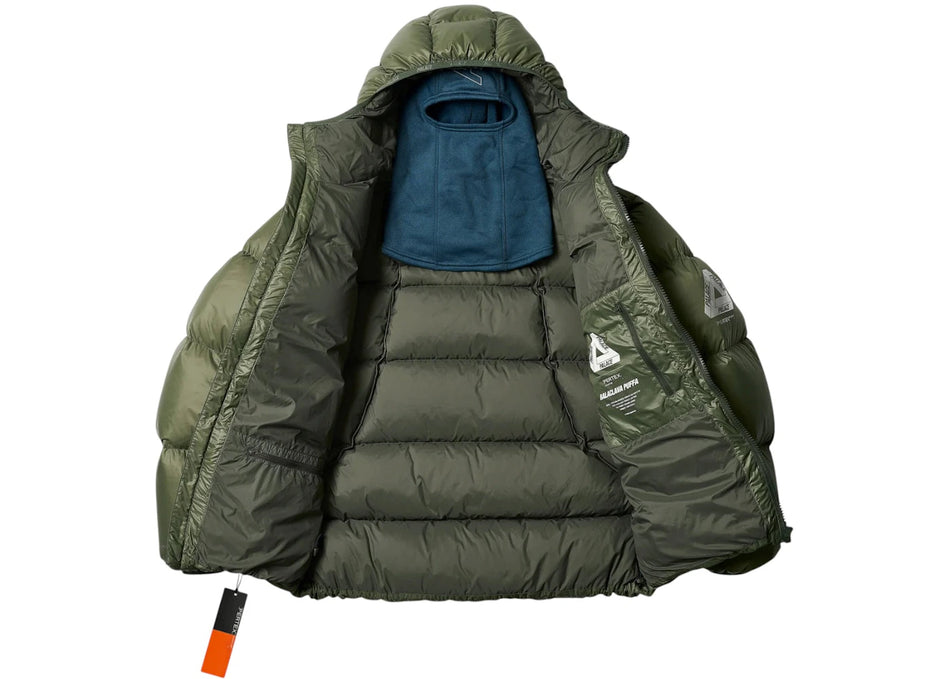 Palace Pertex Opaque Balaclava Puffer Jacket Green