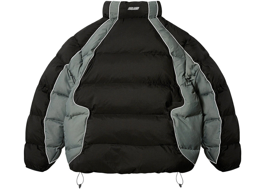 Palace Sport avec doudoune noire/gris béton