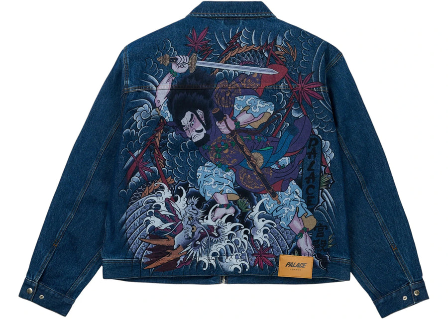 Veste en jean Palace Susanoo, délavage indigo