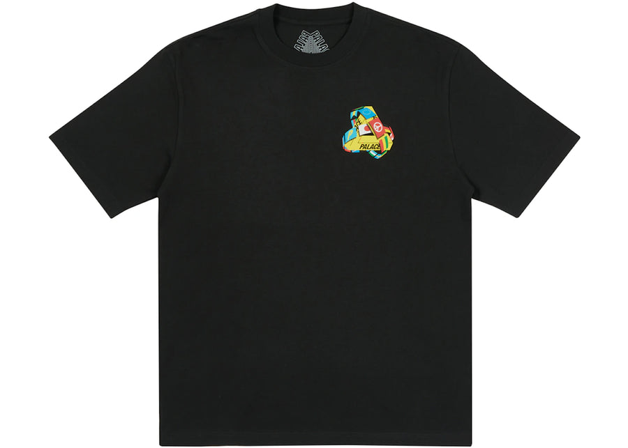 T-shirt noir Palace Tri-Flag