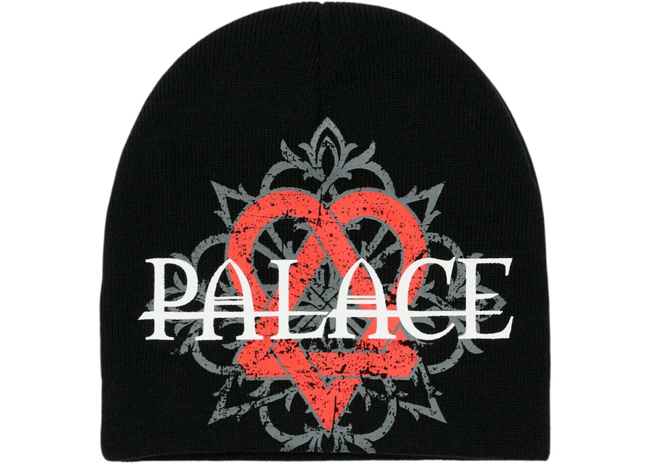 Palace Tri-Gram Nein Cuff Beanie Black