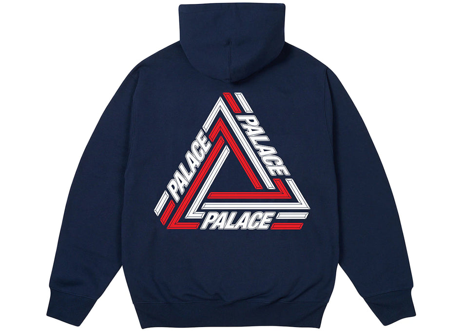 Palace Tri-Line Hood Navy