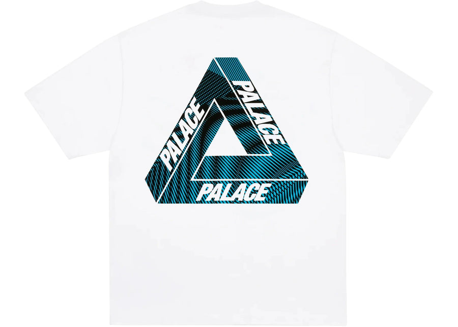 T-shirt Palace Tri-Vex blanc/bleu