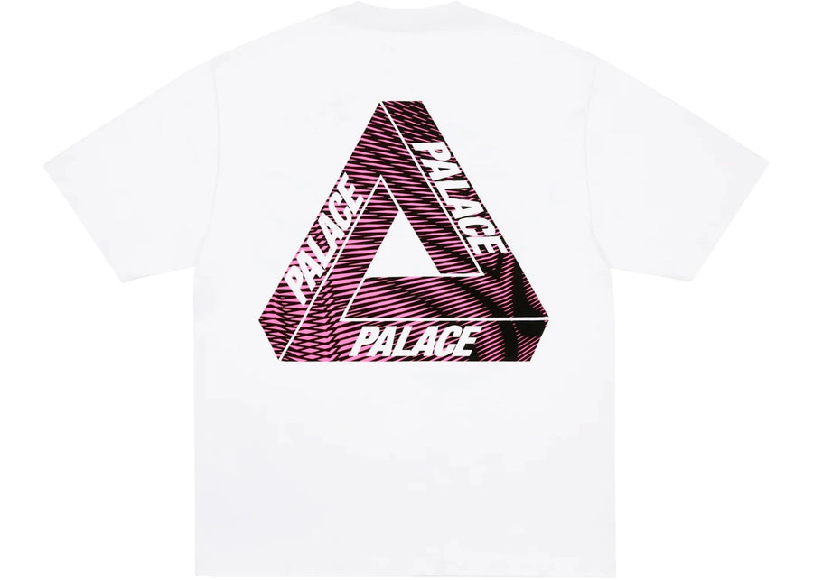 T-shirt Palace Tri-Vex blanc/rose