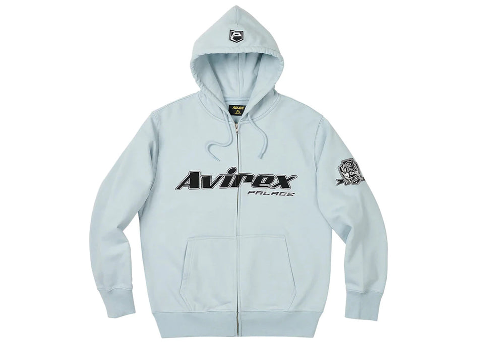 Palace x Avirex Zip Hood Chill Blue
