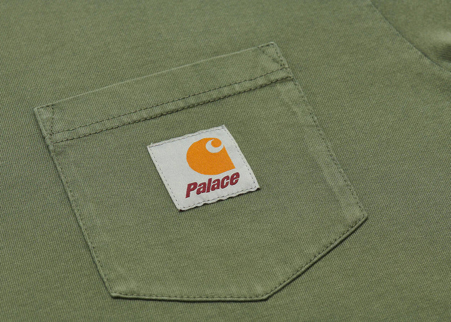 Palace x Carhartt WIP S/S Pocket T-Shirt Dollar Green