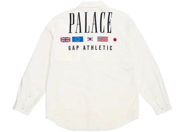 Palace x Gap Drop Shoulder Oxford Shirt White