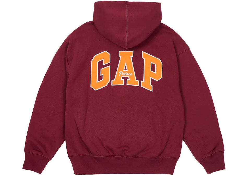 Palace x Gap Hood Burgundy