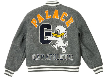 Palace x Gap Kids Varsity Jacket Grey