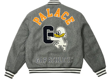 Palace x Gap Varsity Jacket Grey