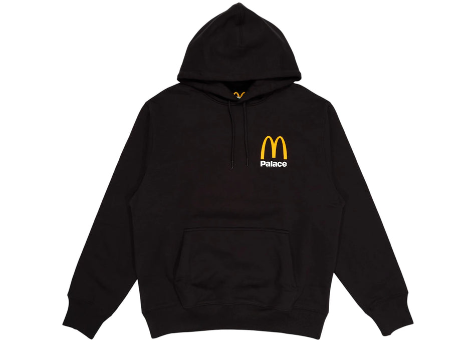 Palace x McDonald's Logo Hood Black