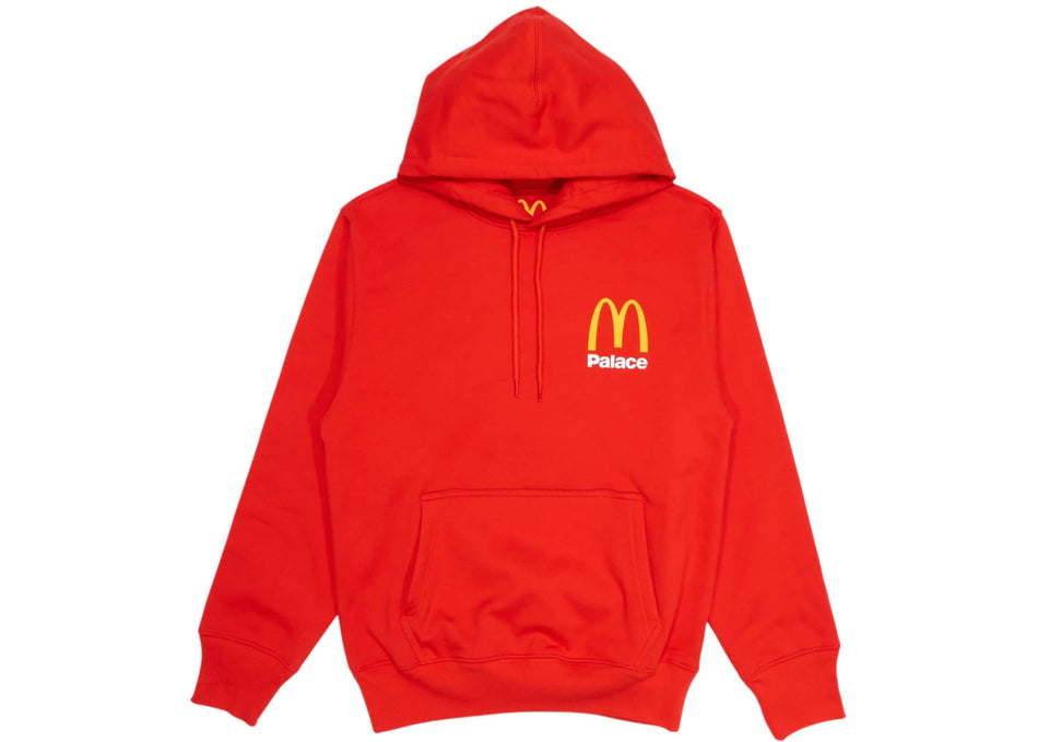 Palace x McDonald's Logo Hood Red