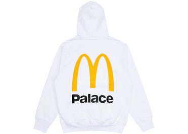 Palace x McDonald's Logo Hood White