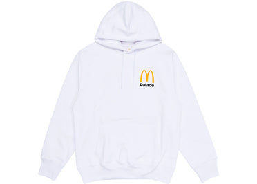 Palace x McDonald's Logo Hood White