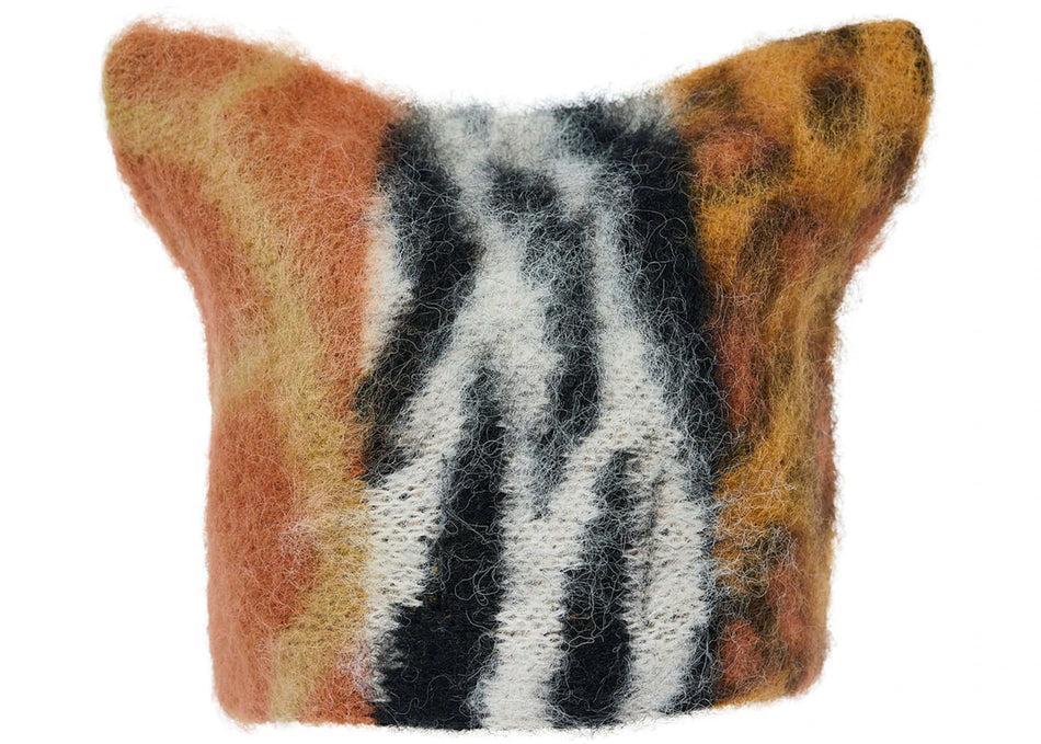 Palace x Needles Hairy Square Beanie Multi Animal