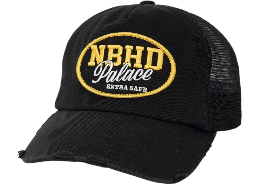 Veste en jean noir Palace x Neighborhood Mesh Trucker