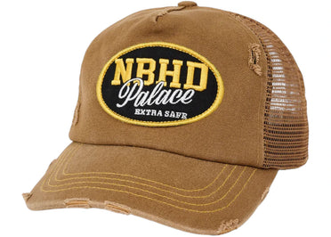 Palace x Neighborhood Mesh Trucker Tan Canvas