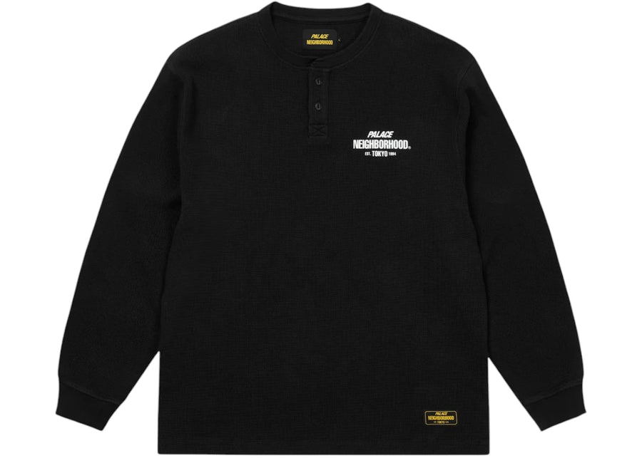 Palace x Neighborhood Waffle Jersey Black