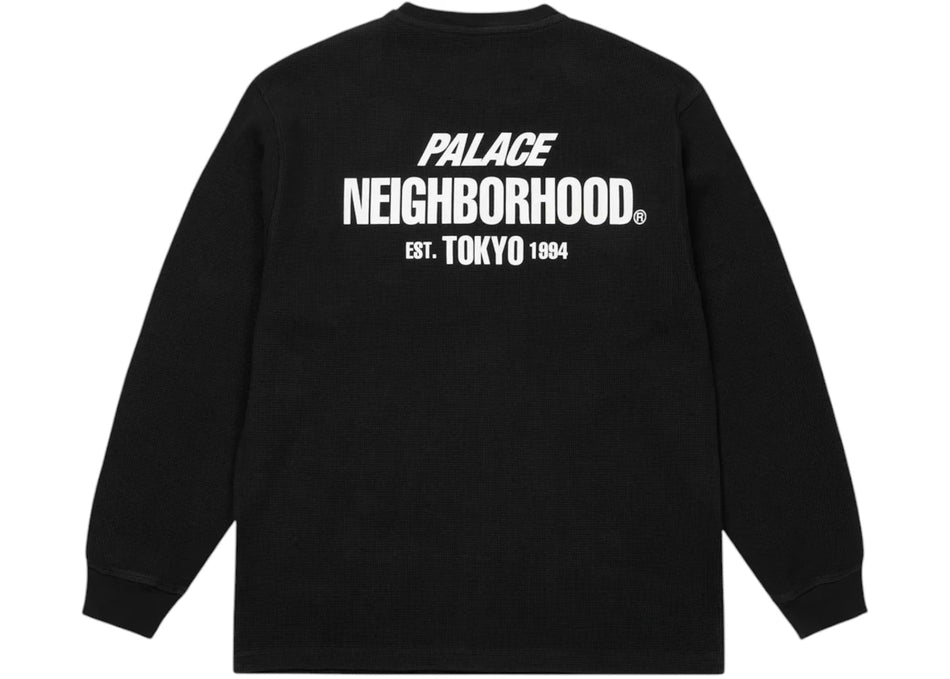 Palace x Neighborhood Waffle Jersey Black
