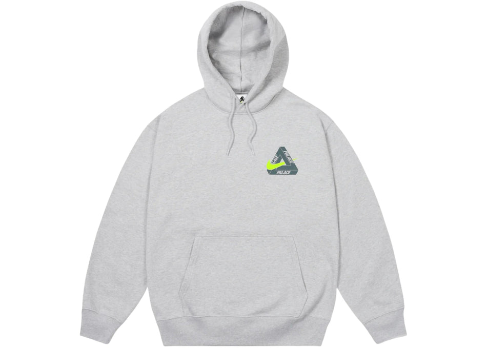 Palace x Nike Tri Swoosh Hood Grey Marl