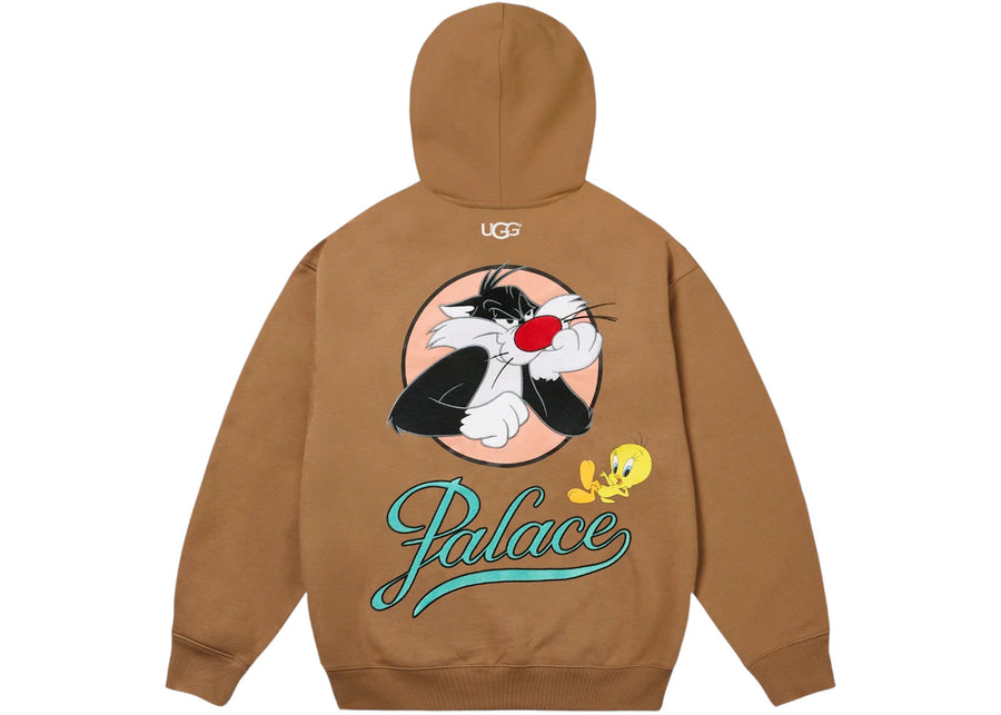 Palace x UGG Looney Tunes Hoodie Chestnut