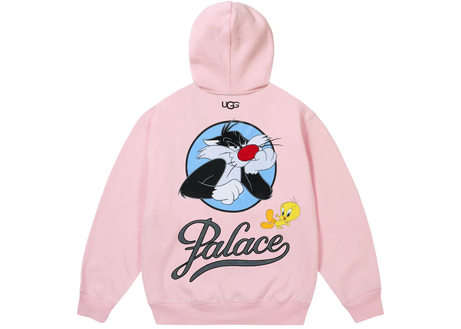 Palace x UGG Looney Tunes Hoodie Pink