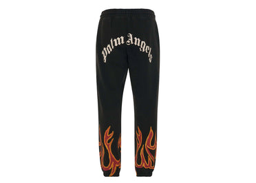 Palm Angels Gd Graffiti Flames Sweatpants Black/Red
