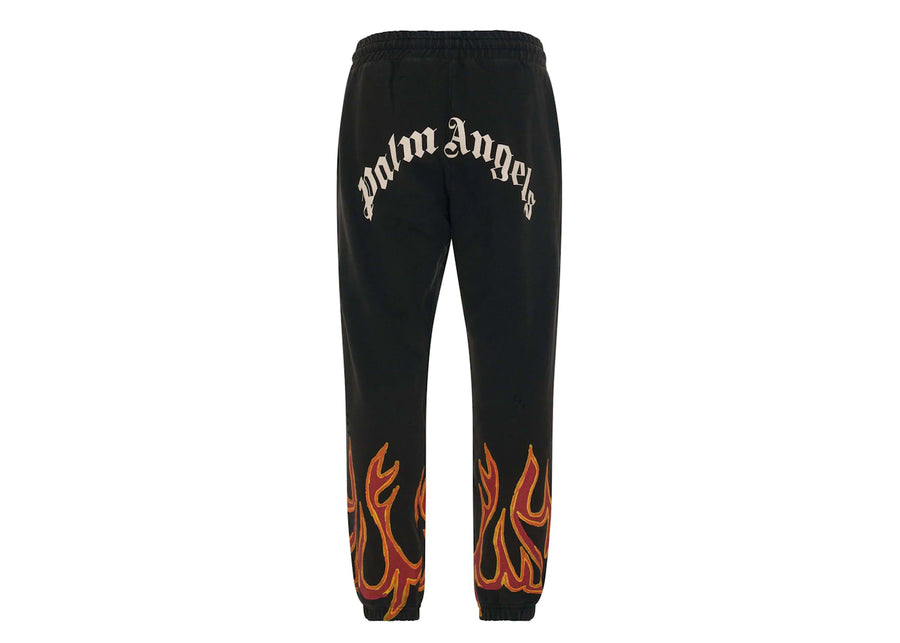 Pantalon de survêtement Palm Angels Gd Graffiti Flames Noir/Rouge
