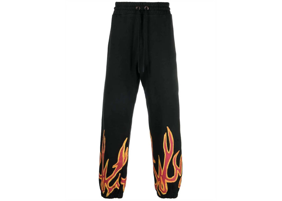 Pantalon de survêtement Palm Angels Gd Graffiti Flames Noir/Rouge