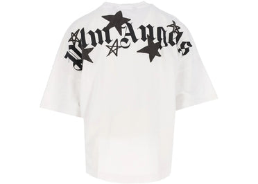 Palm Angels Shooting Stars Oversized T-Shirt White Black