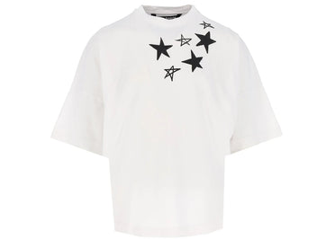 Palm Angels Shooting Stars Oversized T-Shirt White Black