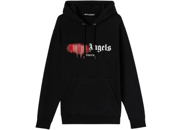 Palm Angels Tokyo Sprayed Hoodie Black/Red