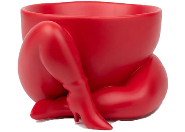 Parra A High Heeled Two Legged Planter Red