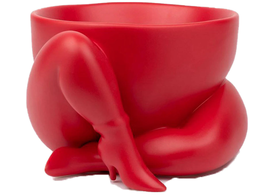 Parra A High Heeled Two Legged Planter Red
