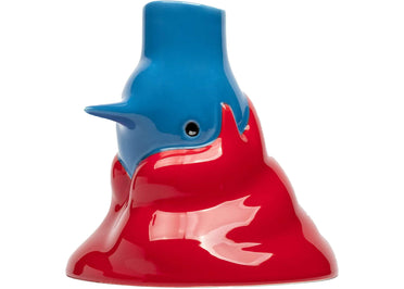 Parra The Upside Down Face Vase Hair Figure Multicolor