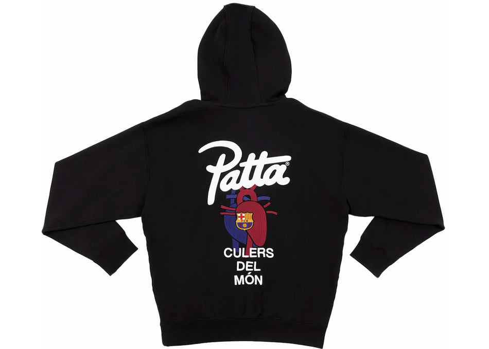 Patta x Barcelona FC Culers del Món Hooded Sweater Black/Deep Royal Blue