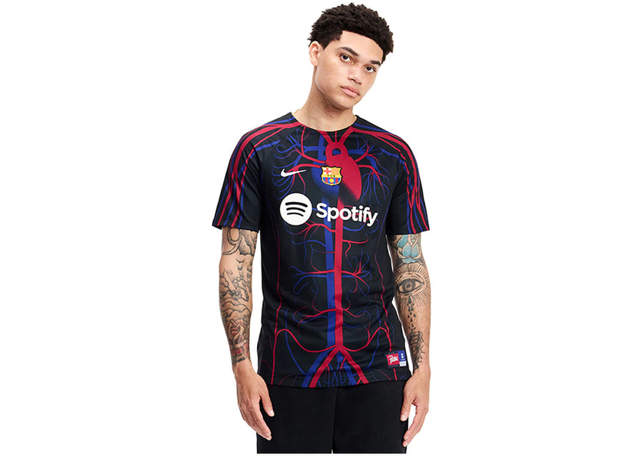 Maillot d'avant-match Patta x Barcelona FC Culers del Món, noir/blanc
