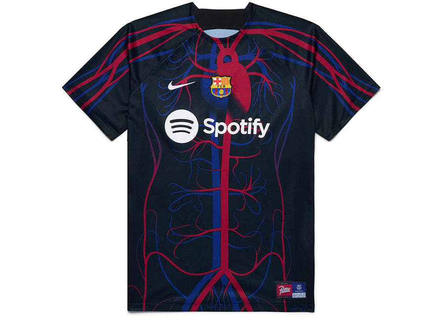 Maillot d'avant-match Patta x Barcelona FC Culers del Món, noir/blanc