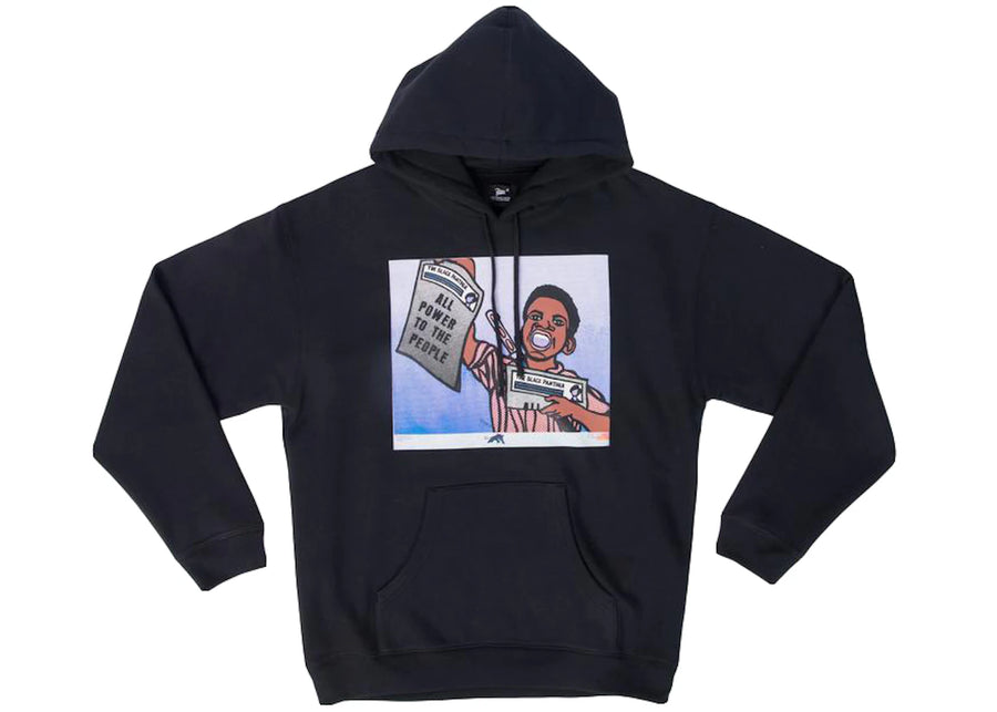 Sweat à capuche noir Patta x Emory Douglas