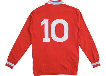 Patta x NR No. 10 Longsleeve Football Jersey Napoli Red