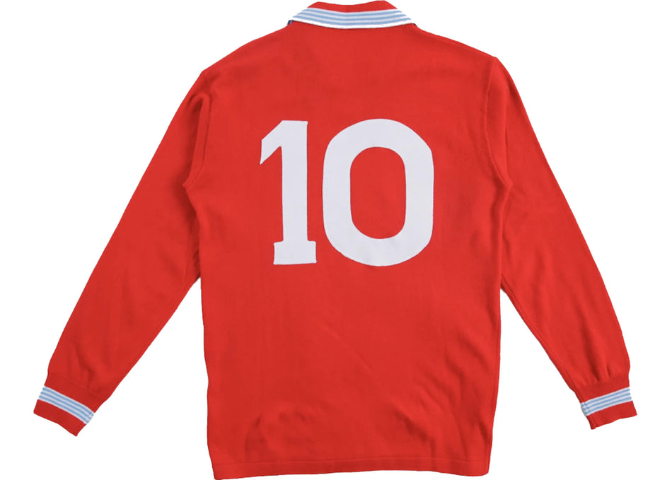 Patta x NR No. 10 Longsleeve Football Jersey Napoli Red