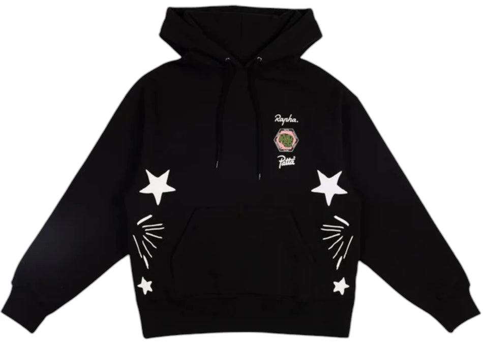 Patta x Rapha Cycling Team Hooded Sweater Black